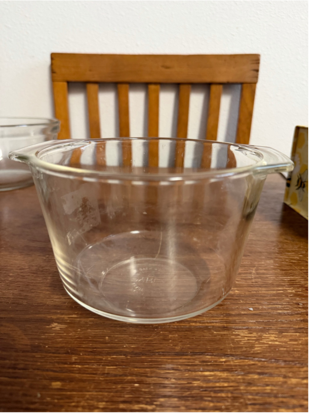 Vintage PYREX #023 Clear Glass 1.5 Qt Casserole Baking Dish USA No Lid